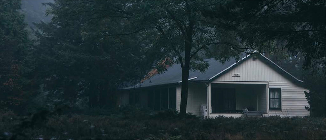 house in the forest or woods